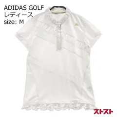 ADIDAS GOLF アディダスゴルフ A02229 ハーフジップ 半袖Tシャツ ホワイト系 M [240001978118]#