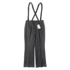 【新品】Adam et Rope アダムエロペ パンツ チャコールグレー サイズ:M | 25SS WEB限定 シーズンレス サスペンダー付き 2Way ハイウエスト セミフレア パンツ (GMS-25090) | ボトムス ズボン【メンズ】