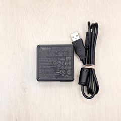 Genuine Nikon EH-73P Charger, Battery Charger, Charging Cable, and AC Adapter for Digital Cameras, Mirrorless Cameras, and SLRs (Product Code: 01011-534)