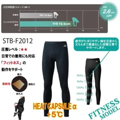 ヨネックス ユニ ロングスパッツ インナー ヒートカプセルα +５℃ 冬 用 STB-F2012のサムネイル