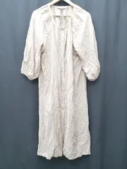 ◇ Θ ZARA ザラ 長袖 ロング丈 シャツ ワンピース サイズEUR M USA M MEX 28 ベージュ レディース P  【1409090005558】