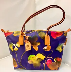 【訳あり品】ロベルタピエリ　ラージトート　花柄①