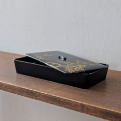 【送料無料】　漆塗り　蒔絵　重箱　懐石　お弁当箱　ディスプレイ　撮影小物　小道具　日本製　時代物　年代物　アンティーク　古道具