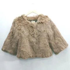 ◇ ⊇ Ray BEAMS レイ ビームス ラビットファー 長袖 ブルゾン サイズ表記なし ブラウン レディース E  【1501230022620】のサムネイル