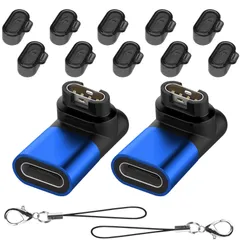 【在庫セール】Venu 3 急速充電 / Approach Garmin変換マイクロ s70 / 充電ポート用（10個）TPU素材 Forerunner 165/265 防塵プラグ / vivosactive5 + / Venu Type-C対応 Sq2 /のサムネイル
