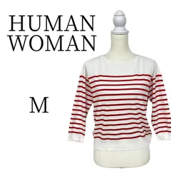 ★美品 HUMAN WOMAN 白 長袖 Tシャツ・カットソー M