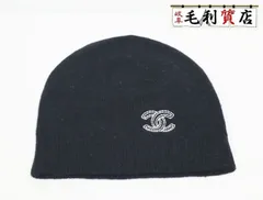 シャネル CHANEL 2025年クルーズ ココマーク カシミア ニット ブラック 帽子 キャップ ユニセックス 【中古】ニット帽のサムネイル