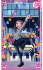 【中古】キャラカード 麗日お茶子(ノーマル) 「僕のヒーローアカデミア 雄英高校オープンスクール トレーディングクリアカード(風船)」