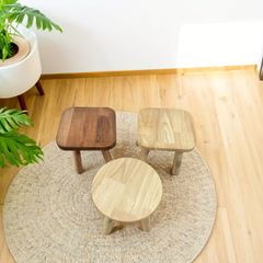 karimoku カリモク 半円形 ローテーブル 木製 レトロ オールド - メルカリ