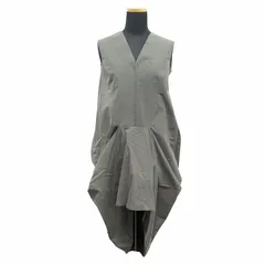 美品 10ss リックオウエンス Rick Owens 変形 ノースリーブ ワンピース ドレス "RELEASE" コクーン プリーツ IT40 茶 ブラウン レディースのサムネイル