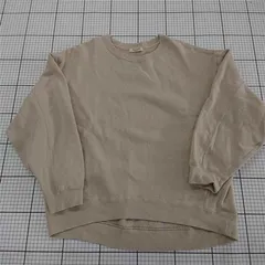 ◇ ⊇ FREAK'S STORE フリークスストア 裏起毛 長袖 トレーナー スウェット ベージュ系 レディース メンズ E  【1509180010766】