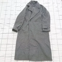 ■ ⊇ ZARA ザラ 防寒性良好 長袖 ウールロングコート サイズXS グレー系 レディース メンズ E  【1508200017532】