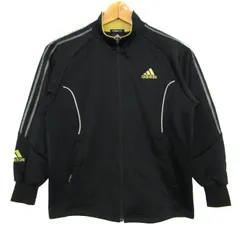 アディダス ジャージ トラックジャケット クライマライト スポーツ アウター 黒 キッズ 男の子用 140サイズ ブラック adidas 【中古】
