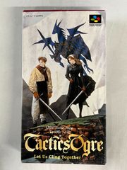 ニンテンドー　スーパーファミコン  タクティク スオウガ  (Tactics Ogre)   Nintendo  SUPER Famicon CASSETTE        動作確認済み    カセット箱入り説明書付　中古  【D21