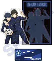 【中古】アクリルスタンド・アクリルパネル 潔世一＆蜂楽廻 背景付きアクリルスタンド スペシャルイラスト ver. A 「ブルーロック」