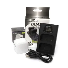 BCX-1 BLX-1 OLYMPUS オリンパス 互換デュアルUSB充電器 ★コンセント充電用ACアダプター付き★ 2点セット
