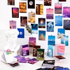 在庫限り　　風景 夜景 などのおしゃれなステッカー　1冊50枚入り 2冊セット♩st03
