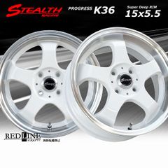 ステルスレーシング K36　15x5.5J　軽四用/人気のスーパーディープリム!!　Hankook 165/45R15 タイヤ付4本セット