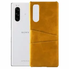 Xperia 5 ケース SO-01M SOV41 901SO エクスペリア5  カード収納 レザー スマート ケース 【Color】 キャメルのサムネイル