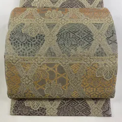 O0672 美品 逸品 圧巻の織 誉田屋源兵衛 謹製 正絹 袋帯 kaipre_1000094891217