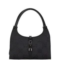 極美品 格安出品 GUCCI グッチ ハンドバッグ　002 1068 ブラック GUCCI - グッチ GUCCI ジャッキー 002・1068 GGキャンバス