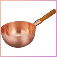 ☆人気商品☆丸新銅器 坊主鍋 純銅 21cm 内側錫引き無
