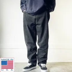1996年製 USA製 リーバイス550 後染め ブラック ジーンズ 実寸W40 L30 黒 90s サルファ 大きいサイズ ビンテージ D151-21-0054ZV
