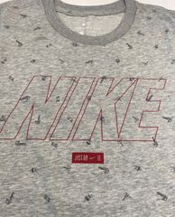 大処分★ナイキメンズ総柄Tシャツ★LLグレー新品