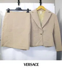 VERSACE (ベルサーチ）パンツスーツ　ジャケット　スカート　セットアップ　3点セット　フォーマルセット　正装のサムネイル