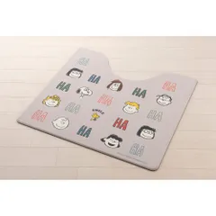 ☆ スヌーピー/スマイル ☆ スヌーピー 拭けるトイレマット トイレマット 拭ける キャラクター かわいい スヌーピー グッズ pvcマット 抗菌 防臭 防カビ 防炎 PEANUTS トイレタリー トイレグッズ ふける snoopy おしゃれのサムネイル