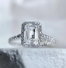 PT950 1.02ct D VVS2 オーダーメイドリング ラボグロウンダイヤモンド エメラルドカット IGI鑑定書付き order made ring ジュエリー指輪 誕生日記念日プレゼントEmerald Cut ダイヤリング Jewelryプラチナ