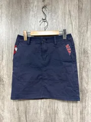 BEAMS GOLF ビームス ゴルフ 刺繍ロゴ タイト スカート sizeXS/紺 ■■ レディースのサムネイル