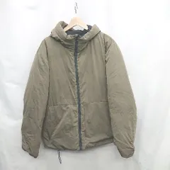 ■ ⊇ nano universe ナノ ユニバース 長袖 ダウンジャケット サイズL カーキ メンズ E  【1502200001461】