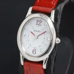 セイコー　SEIKO☆レディース☆時計☆ソーラー　v117-0CR0☆状態キレイ セイコー SEIKO オーバルフェイス V117-0CR0 ソーラー