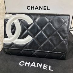 CHANEL シャネル　ココマーク　マトラッセ　カンボンライン　二つ折り財布