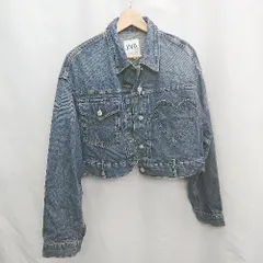 ◇ Θ ZARA ザラ 長袖 デニムジャケット サイズUSA S ブルー系 レディース E  【1505130001648】