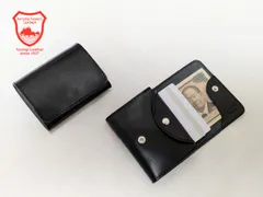 選べる5色　専用ボックス付き　栃木レザー 二つ折り財布 コンパクト財布 ミニ財布 小さい財布　プレゼントにも嬉しい専用BOX付き　誕生日　記念日　入学　就職　卒業　彼氏　彼女　ペア　友達　メンズ　レディース　人気　キャッシュレス　タッチ決済