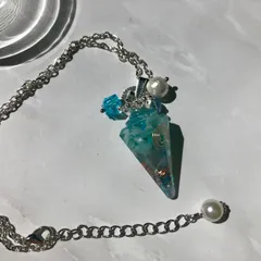[メルカリ限定]ペンデュラム　ネックレス　アマゾナイト×クンツァイト