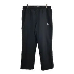00年代 adidas アディダス ウィンドブレーカーパンツ スポーツ ブラック(メンズ L)中古 古着 U5117