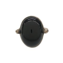 R.ALAGAN ララガン ONYX RING オニキスリング  ブラック×シルバー 約9号