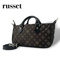 【極美品】russet ラシット ミニショルダーバッグ 2way  黒  サコッシュ 肩掛け 斜め掛け 5067