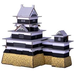 hacomo 日本のお城 松本城 玩具 おもちゃ 組立式 工作 ダンボール 小学生 春休み GW 夏休み 冬休み 宿題 工作キット 貯金箱 キャッスル