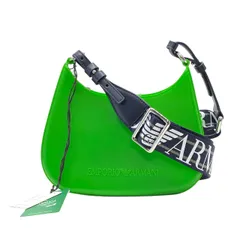 未使用 エンポリオ アルマーニ Y3H329 GUMMY ショルダーバッグ 斜め掛け ロゴ入りショルダーストラップ グリーン EMPORIO ARMANI レディース 高級感 人気モデル 上品デザイン