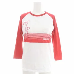 ミュウミュウ miumiu ディズニー Disney 22SS 寅年 ティガーTシャツ カットソー 七分袖 八分袖 ラグランスリーブ S 赤 白 レッド ホワイト /ES ■OSのサムネイル