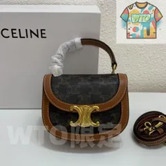 CELINE ショルダーバッグ ブラック/ブラウン-WTO輸入1-VI69