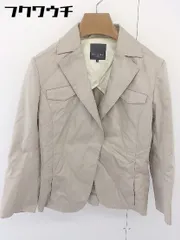 ◇ UNITED ARROWS ユナイテッドアローズ 1B 長袖 テーラードジャケット サイズ40 ベージュ レディース  【中古】 【1109090010582】のサムネイル