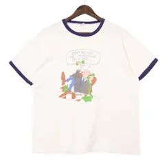 70年代 USA製 Champion チャンピオン リンガーＴシャツ ヴィンテージ バータグ ホワイト (メンズ XL) 中古 古着 A4346