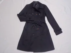 ベベ bebe アウトレット 子供服 女の子 160cm スプリングコート アウター 黒 春 秋 冬 ★2 冬服 ガールズ 女児 キッズ ジュニア 【中古】 ユーズド リサイクル こども