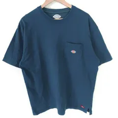 (^w^)b Dickies ディッキーズ 3278-5531 半袖 Tシャツ カットソー プルオーバー クルーネック 胸ポケット付き ルーズシルエット アメカジ テイスト ベーシック デザイン 綿100％ ダークグリーン メンズ サイズXL