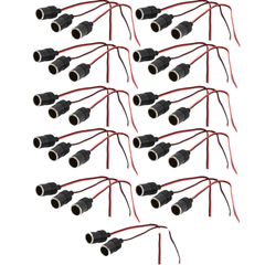 【人気商品】(32個) 車 電源ソケット シガライター電源ソケット メス シガーソケット